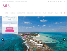 Tablet Screenshot of hotelmiareefislamujeres.com